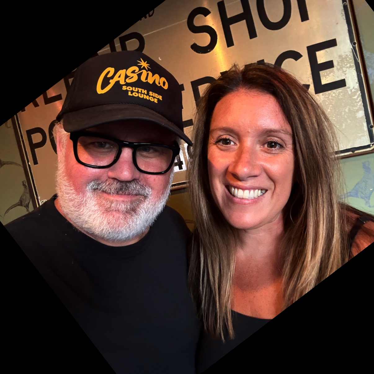 Travis and Lindsay at bar